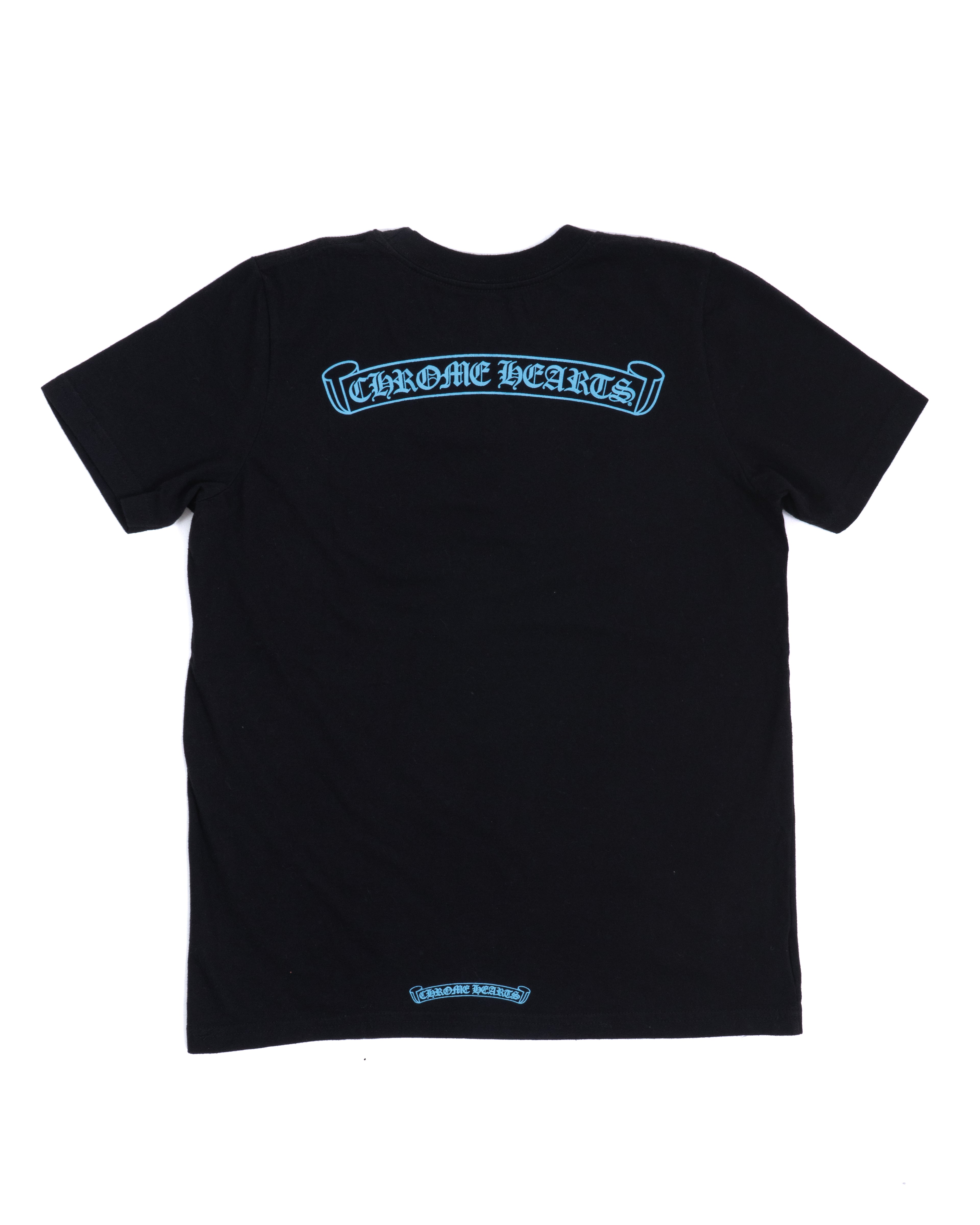 Chrome Hearts Scroll Logo Tee Blue/Black
