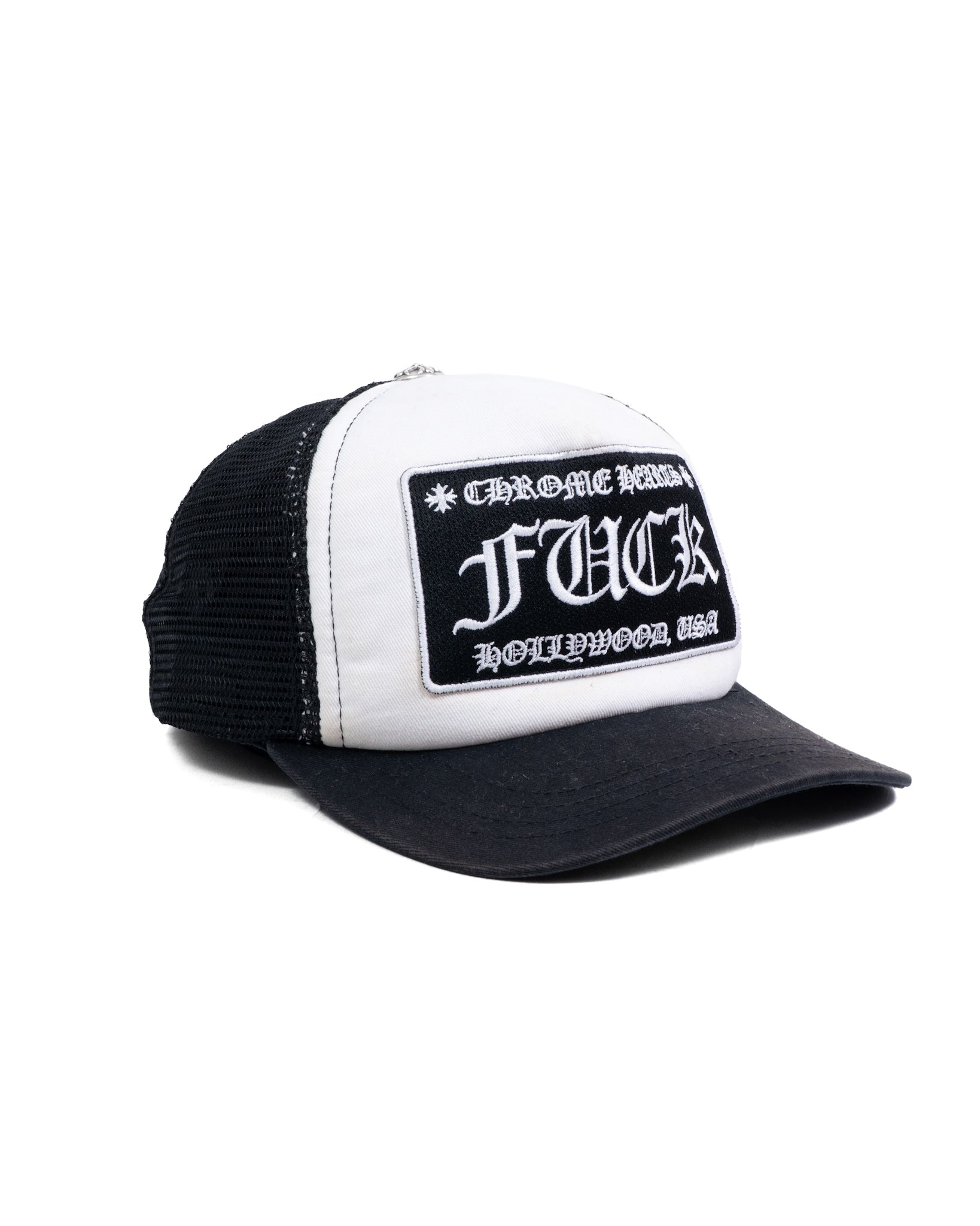 Chrome Hearts "F*ck" Trucker Cap Black/White