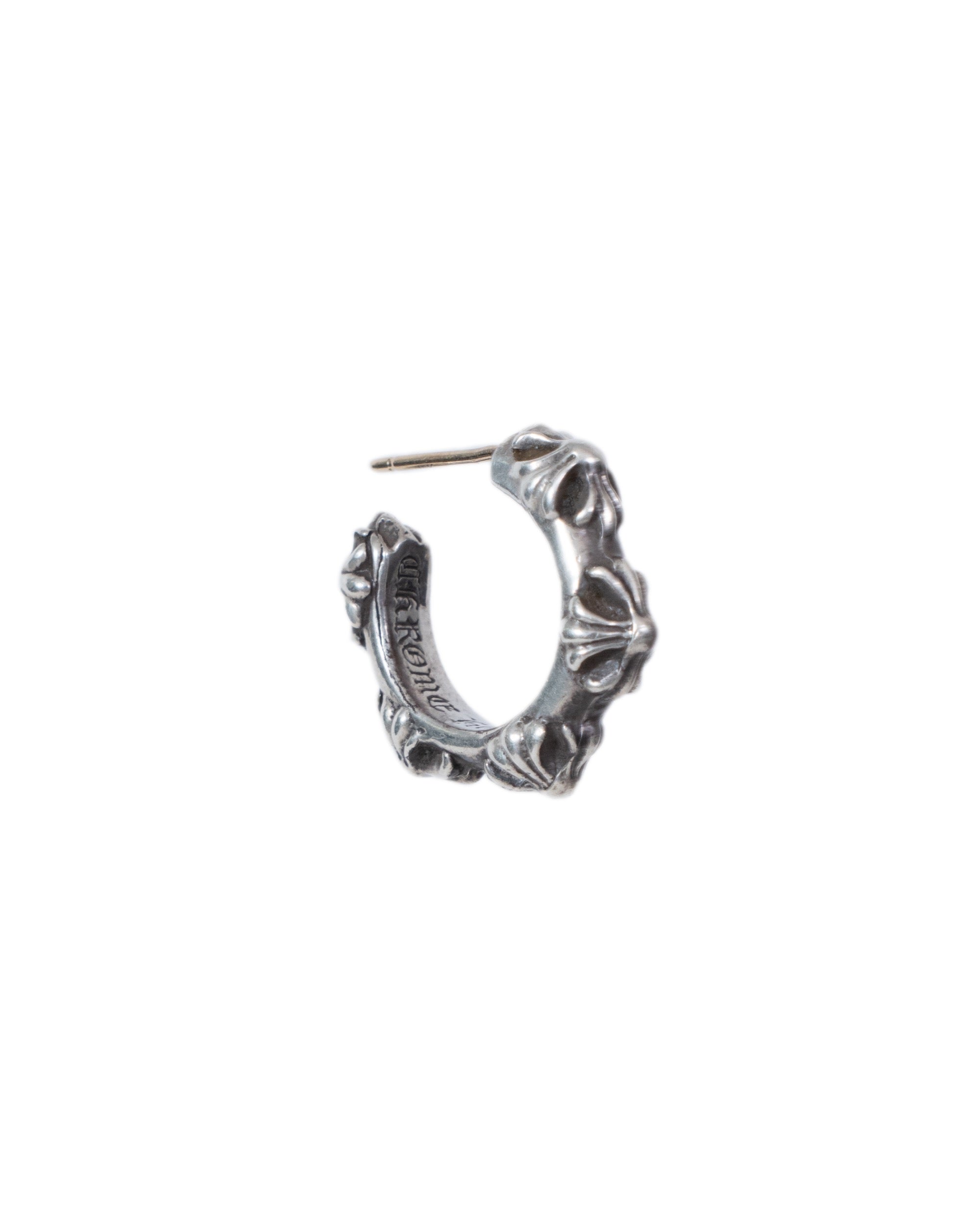 Chrome Hearts Cross Band Hoop Earring