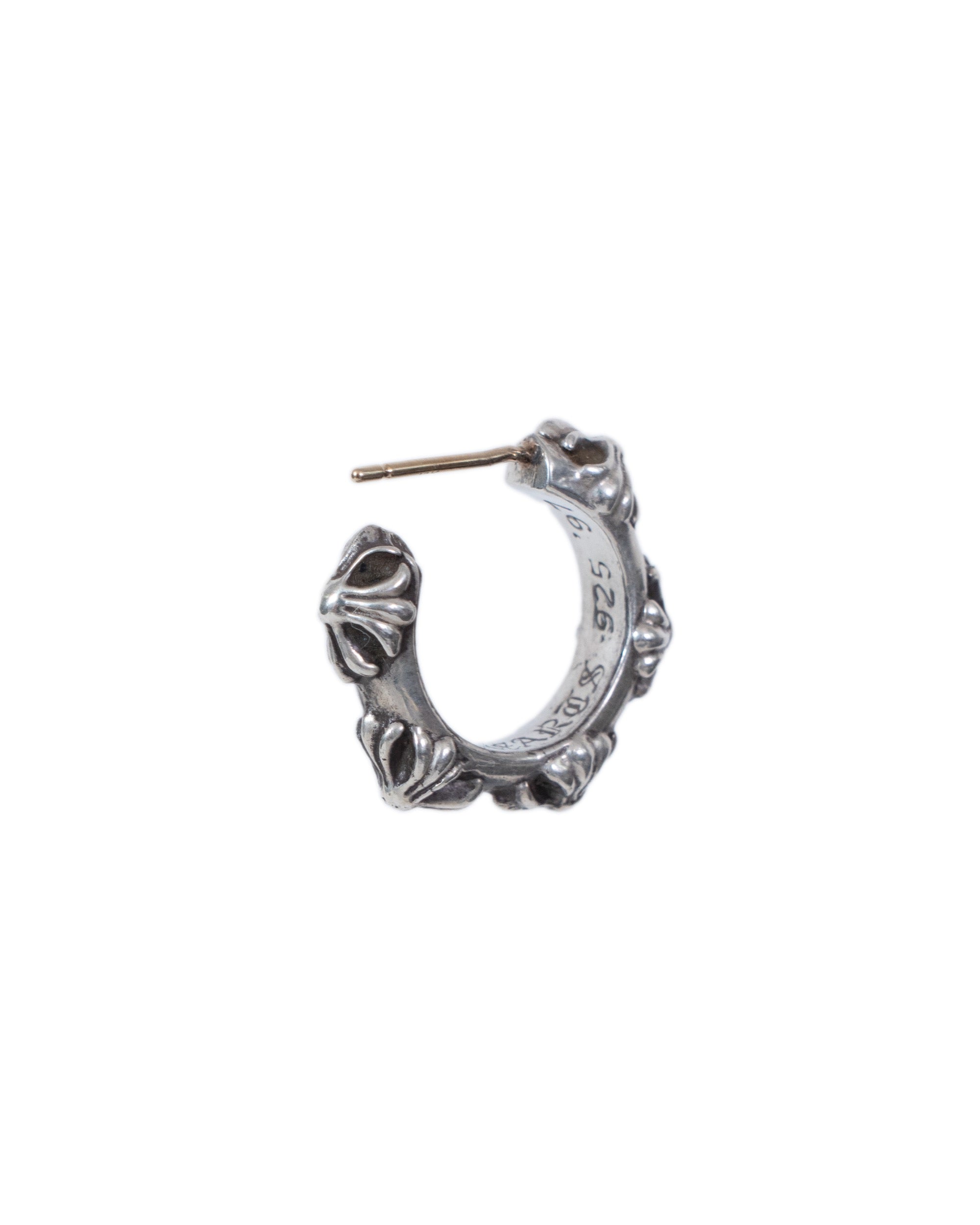 Chrome Hearts Cross Band Hoop Earring
